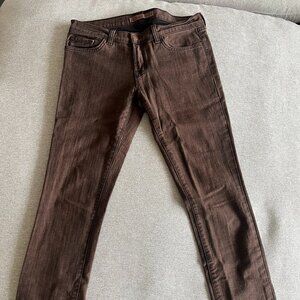 Chocolate Brown Low Rise Jeans Vintage J Brand